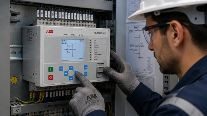 رله محافظت موتور abb